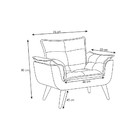 Kit 02 Poltronas Opala Decorativas Suede Bege Para Sala E Qua