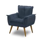 Kit 02 Poltronas Opala Luxo Azul - Adonai Estofados