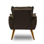 Kit 02 Poltronas Opala Luxo Marrom Adonai Estofados