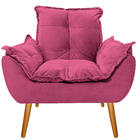 Kit 02 Poltronas Opala Palito Corano Pink - Amarena Móveis
