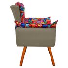 Kit 02 Poltronas Opala Romero Britto D15 E Suede Marrom Rato