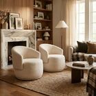 Kit 02 Poltronas Orgânica Decorativa Beatriz Boucle Bege - Mo