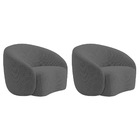 Kit 02 Poltronas Orgânica Luxo Recepção Amore Linho - Amarena