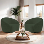 Kit 02 Poltronas Orgânica Luxo Recepção Amore Linho - Doce So