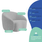 Kit 02 Poltronas Orgânica Luxo Recepção Amore Linho - Doce So