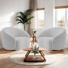 Kit 02 Poltronas Orgânica Luxo Recepção Amore Linho - Doce So