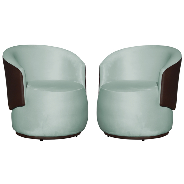 Kit 02 Poltronas Orgânico Design Confortável Beatriz Tecido V