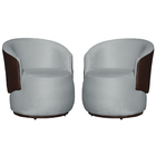 Kit 02 Poltronas Orgânico Design Confortável Beatriz Tecido V