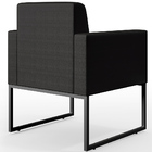 Kit 02 Poltronas Para Sala De Estar Base Fixa De Metal Helô L