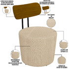 Kit 02 Poltronas Para Sala De Estar Decorativa Base Fixa Luar