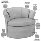 Kit 02 Poltronas Para Sala De Estar Decorativa Base Fixa Luzo