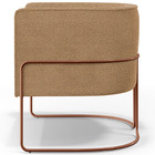 Kit 02 Poltronas Para Sala De Estar Decorativa Fixa Base Aço