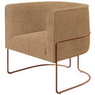 Kit 02 Poltronas Para Sala De Estar Decorativa Fixa Base Aço