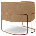 Kit 02 Poltronas Para Sala De Estar Decorativa Fixa Base Aço