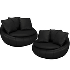 Kit 02 Poltronas Para Sala De Estar Decorativa Giratória Kira