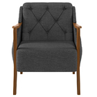 Kit 02 Poltronas Para Sala De Estar Decorativas Base Fixa Cor