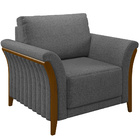 Kit 02 Poltronas Para Sala De Estar Decorativas Base Fixa Ste