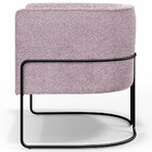 Kit 02 Poltronas Para Sala De Estar Fixa Base Aço Preto Betin