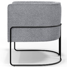 Kit 02 Poltronas Para Sala De Estar Fixa Base Aço Preto Betin