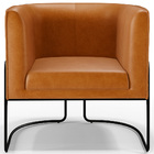 Kit 02 Poltronas Para Sala De Estar Fixa Base Aço Preto Betin