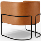 Kit 02 Poltronas Para Sala De Estar Fixa Base Aço Preto Betin