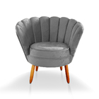 Kit 02 Poltronas Pétala Decorativa Para Sala E Quarto Pés Pal