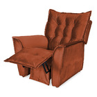 Kit 02 Poltronas Reclinável Ruthi Veludo Falu - D'rossi