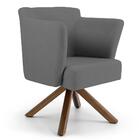 Kit 02 Poltronas Sabrina Base Giromad Giratória B-317 Veludo