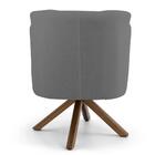 Kit 02 Poltronas Sabrina Base Giromad Giratória B-317 Veludo