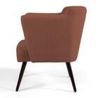 Kit 02 Poltronas Sabrina Pés Palito B-262 Veludo Telha