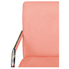 Kit 02 Poltronas Sara Pés Cromados Suede - Doce Sonho Móveis