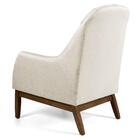 Kit 02 Poltronas Selena Base Madeira Linho Bege