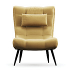 Kit 02 Poltronas Sher Facto Dourado Pés Palito De Ferro - D'r