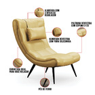 Kit 02 Poltronas Sher Facto Pés Palito De Ferro - D'rossi - D