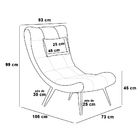 Kit 02 Poltronas Sher Facto Pés Palito De Ferro - D'rossi - P