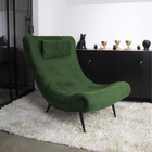 Kit 02 Poltronas Sher Suede Pés Palito De Ferro D03 - D'rossi