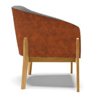 Kit 02 Poltronas Stella Corano Nozes Com Linho Grafite A26 Ba