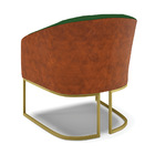 Kit 02 Poltronas Stella Corano Nozes Com Veludo Luxo Verde A1