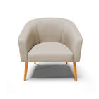 Kit 02 Poltronas Stella Corano Preto Com Veludo Prata Luxo A1