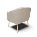 Kit 02 Poltronas Stella Veludo Luxo Pés Palito Natural - D'ro