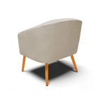 Kit 02 Poltronas Stella Veludo Prata Luxo A130 Pés Palito Cas