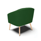 Kit 02 Poltronas Stella Veludo Verde Luxo A136 Pés Palito Nat