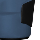 Kit 02 Poltronas Tecido Suede Com Composê Em Corino Preto Bea