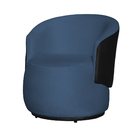 Kit 02 Poltronas Tecido Suede Com Composê Em Corino Preto Bea