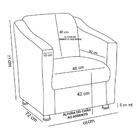 Kit 02 Poltronas Tilla Cinza