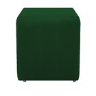 Kit 02 Poltronas Tilla E 01 Puff Dado Suede Verde - Amarena M