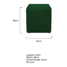 Kit 02 Poltronas Tilla E 01 Puff Dado Suede Verde - Amarena M