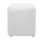 Kit 02 Poltronas Tilla E 02 Puffs Dado Corano Branco - Amaren