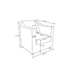 Kit 02 Poltronas Tilla Suede Preto