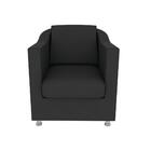 Kit 02 Poltronas Tilla Suede Preto